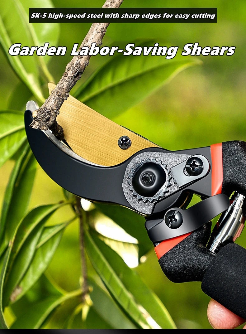 Labor-Saving Gardening Pruning Trees Cut Pruning Shears SK-5 Blade Scissors for Bonsai/Fruit Tree/Flowers/Branches Garden Pruner
