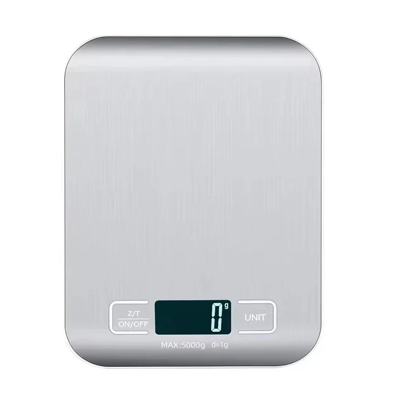 Digital Kitchen Scale with LED Display 5kg/1g Stainless Steel Electronic Weighing for Food Jewelry Snacks Baking Home Tools