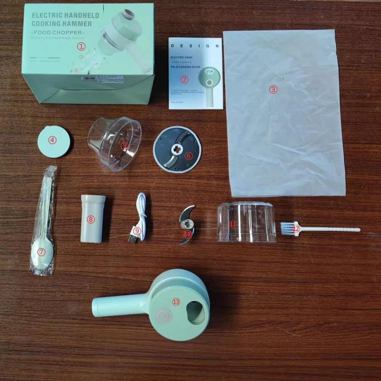 4-in-1 Electric Vegetable Cutter & Mini Food Processor