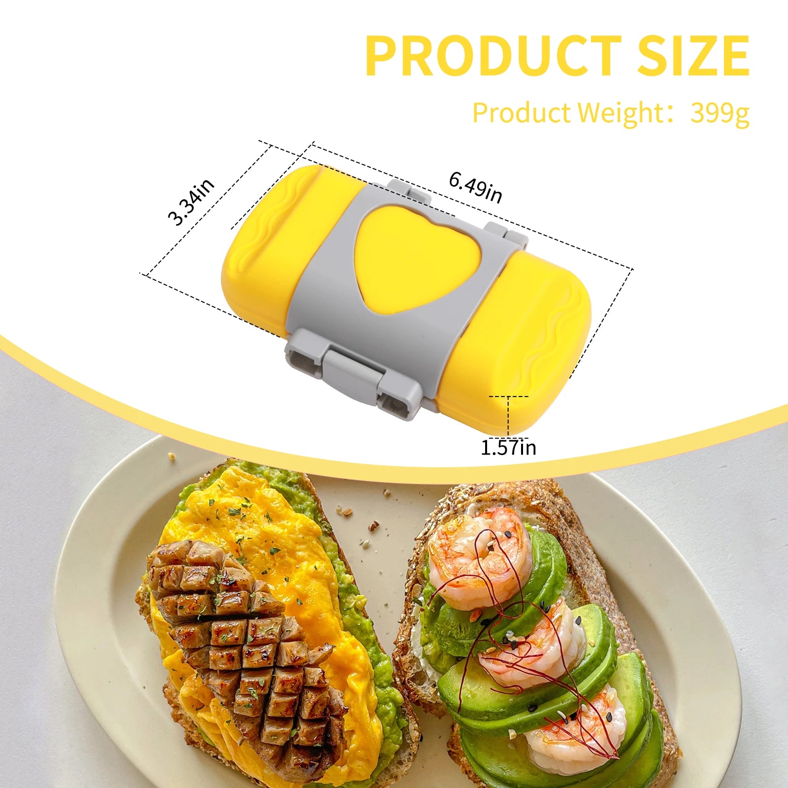 Microwave sandwich breakfast machine, compact design, can make sandwiches, breakfast toast, hot dogs - including recipe books