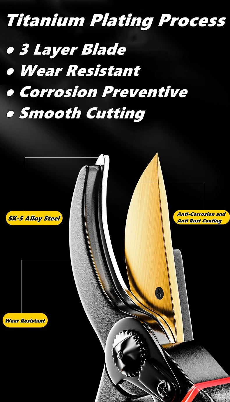 Labor-Saving Gardening Pruning Trees Cut Pruning Shears SK-5 Blade Scissors for Bonsai/Fruit Tree/Flowers/Branches Garden Pruner