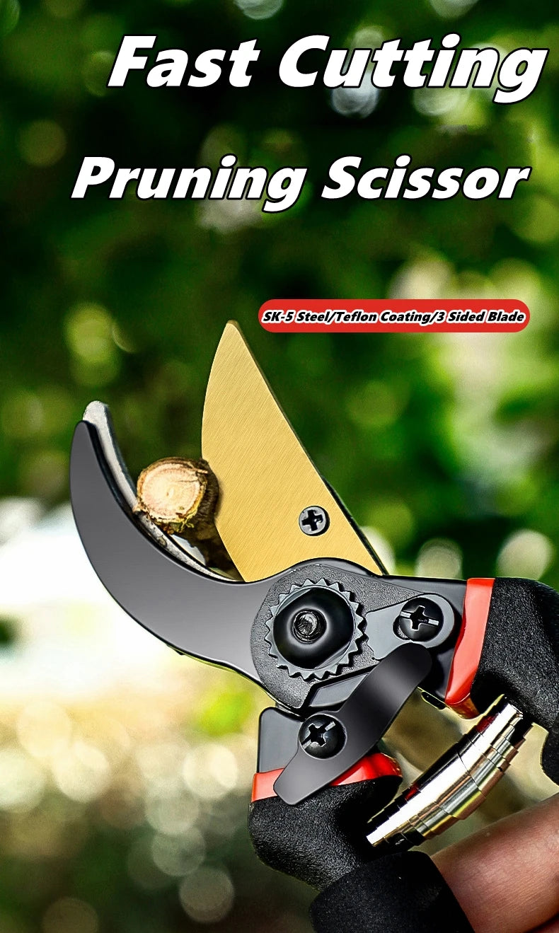 Labor-Saving Gardening Pruning Trees Cut Pruning Shears SK-5 Blade Scissors for Bonsai/Fruit Tree/Flowers/Branches Garden Pruner
