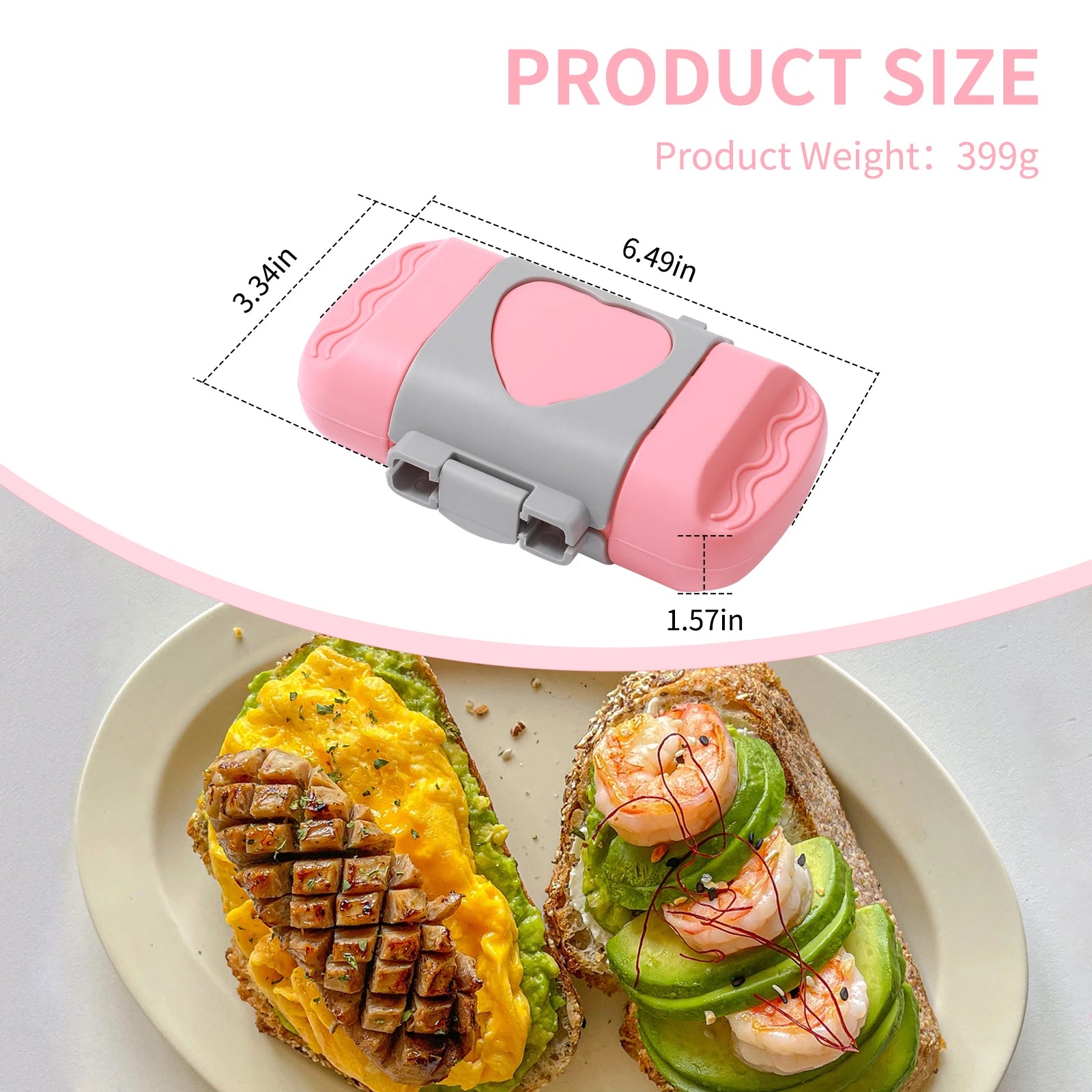 Microwave sandwich breakfast machine, compact design, can make sandwiches, breakfast toast, hot dogs - including recipe books