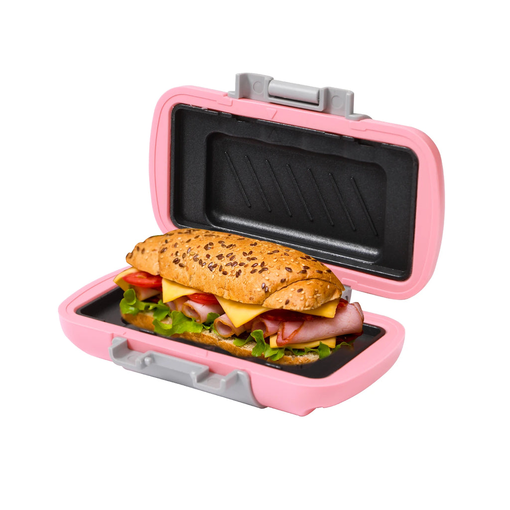 Microwave sandwich breakfast machine, compact design, can make sandwiches, breakfast toast, hot dogs - including recipe books
