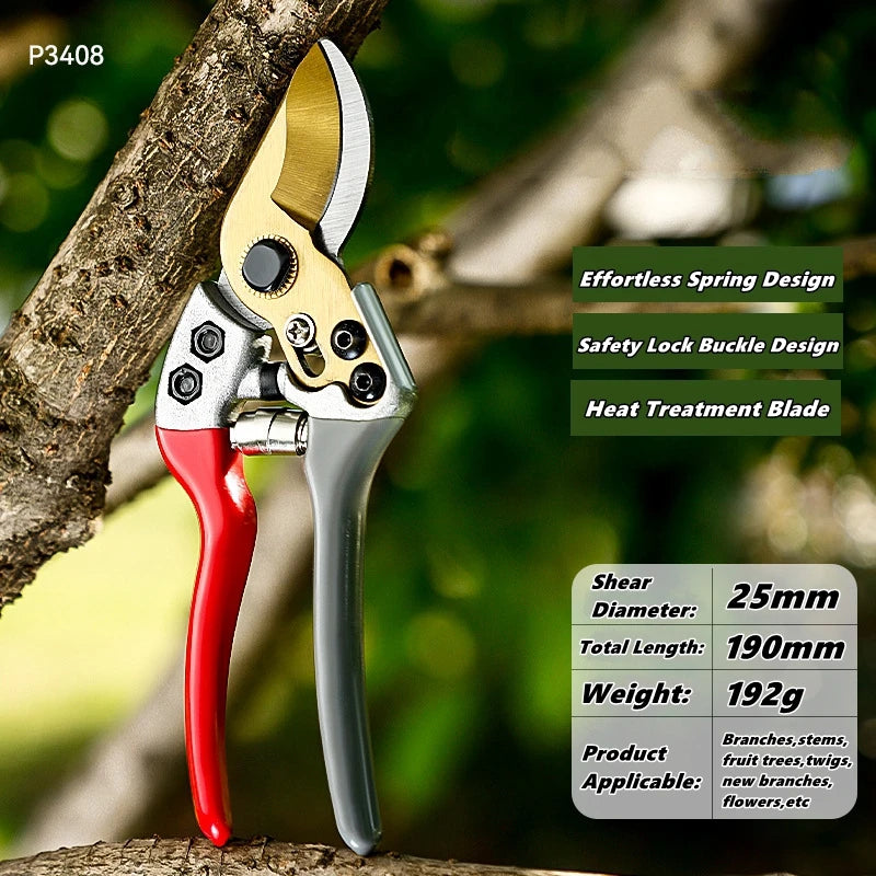 Labor-Saving Gardening Pruning Trees Cut Pruning Shears SK-5 Blade Scissors for Bonsai/Fruit Tree/Flowers/Branches Garden Pruner